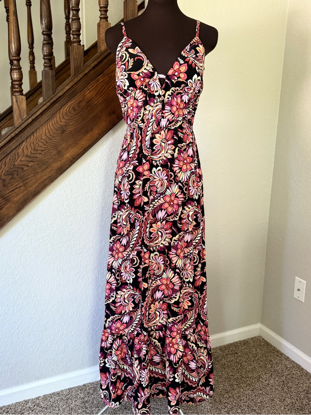 As U Wish Floral Maxi Dress